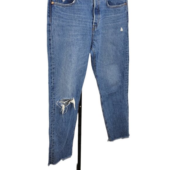 Levi's Women's Distressed Blue Jeans - Picture 4 of 13